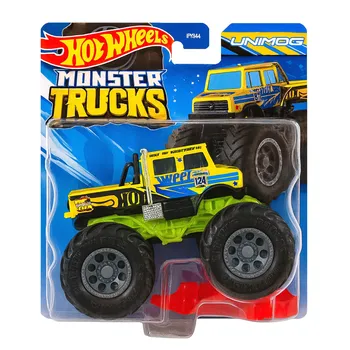 autíčko Hot Wheels Monster Trucks kaskadérské kousky 024 Unimog