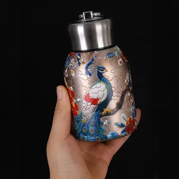 Termohrnek Stylový nerezový termohrnek 300ml | cestovní nádobí - Y12 , 300ml