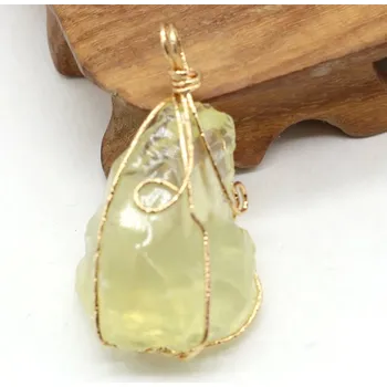 Přívěsek Přívěsek z přírodního kamene drúzy | šperk - žluť