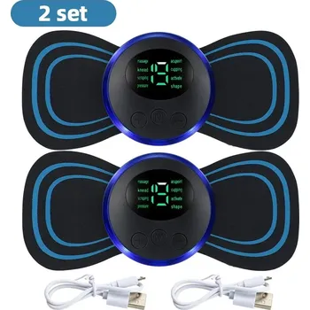 Masážní přístroj Elektrický stimulátor krku s nízkofrekvenční masáží | relaxační přístroj - Dvě balení