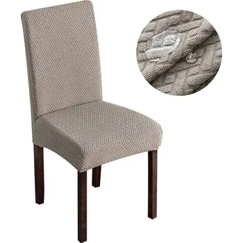 Potah na židli Voděodolný elastický potah na židli | bytový textil - Styl 1-Camel , 6 ks