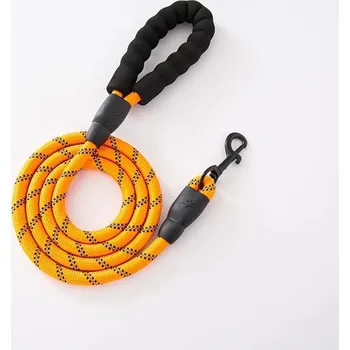 Vodítko pro psa Nylonové vodítko pro psy | chovatelské potřeby - pomerančový