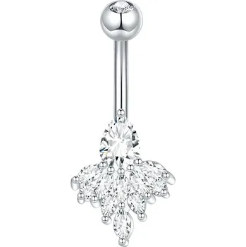 Piercing Piercing do pupíku s kamínkem | šperk - Styl 2 , 1PC