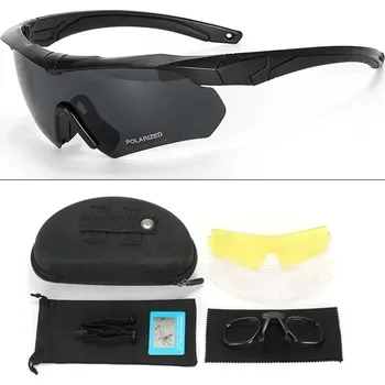 ochranné brýle Taktické ochranné brýle hd | doplňky 6 ks - černá-B