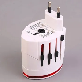 Univerzální cestovní adaptér | redukce zásuvky - černá