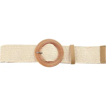 Opasek Letní boho pletený pásek do pasu | dámský opasek, módní doplněk - Bílý styl 1