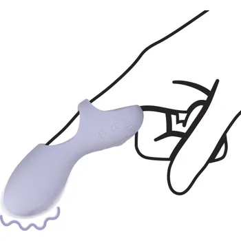 Vibrátor Shots Loveline Silicone Finger Lavender silikonový na prst pro ženy a páry