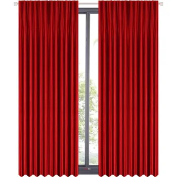 Závěs Fliying Sada závěsů Luciana, 2dílná, 140x250 cm-červená