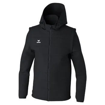 Chlapecký kabát TEAM bunda s odnímatelnými rukávy, černá