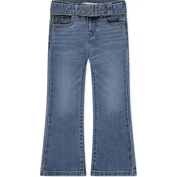 Dámské džíny Dětské rifle Levi's REGULAR RISE FLARE W/BELT 4EN399 modrá 55X, vel. 158