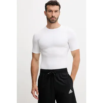Pánské tričko Tréninkové tričko adidas Performance Techfit JP4675 bílá 00X, vel. XL