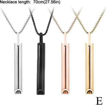 Náhrdelník Elegantní ocelový dámský náhrdelník pro klid | náhrdelník, šperk s píšťalkou - 5