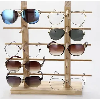 Pouzdro na brýle Stylový dřevěný stojan na brýle | organizér na brýle - 9