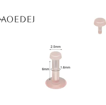 Piercing Neviditelný akrylový labret piercing set | šperk 10 ks - Styl 3 1,6 x 6 mm