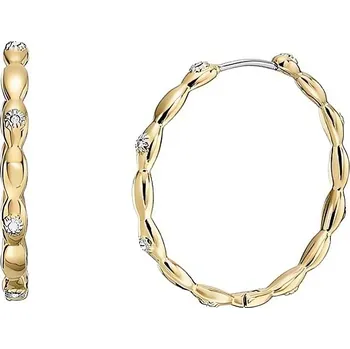 Náušnice Módní pozlacené kruhové náušnice Sutton JF04816710 Fossil