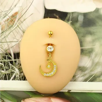 Piercing Visací piercing do pupíku z oceli | šperk - Styl12