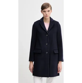 Kabát s příměsí vlny United Colors of Benetton 2V0PDN062 námořnická modř 59X, vel. 38