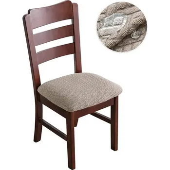 Potah na židli Voděodolný elastický potah na židli | bytový textil - Styl 2 - šampaňské , 1 ks