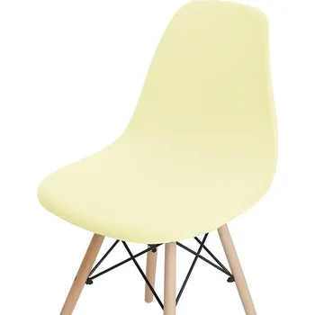 Potah na židli Elastický potah na židli v skandinávském stylu | bytový textil - Slonovinová