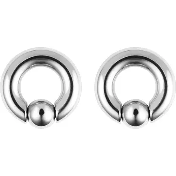 Piercing Ocelový kroužek na piercing ucha a nosu | šperk 2 ks - Stříbro , 8mm