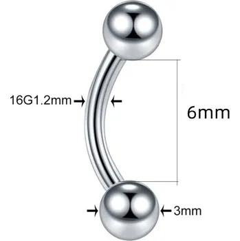 Piercing Ocelový septum kroužek clicker | piercing šperk - 1 , stříbrná barva