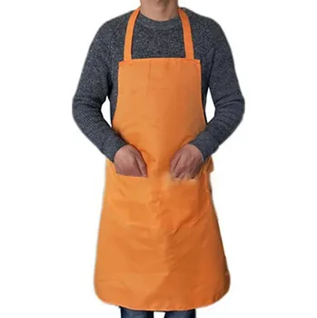 Kuchyňská zástěra Odolná kuchyňská zástěra s kapsami | kuchyňské doplňky - pomerančový