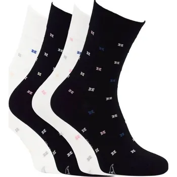 Dámské ponožky Zdravé ponožky módní bavlněné barevné vzorované ponožky s příjemným lemem mix 39-42