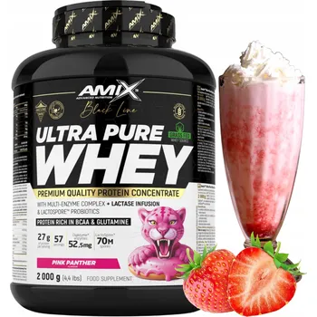 Protein Syrovátkový Koncentrát WPC Pure Whey Digezyme Jahoda 2000 g