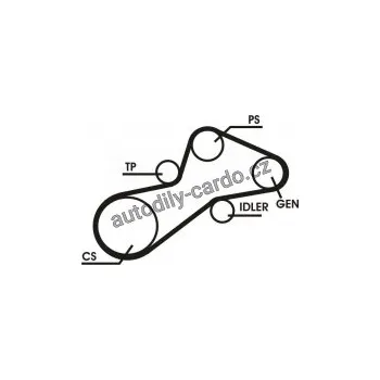 Rozvod motoru Sada drážkového řemene CONTINENTAL CTAM 6PK1345D1
