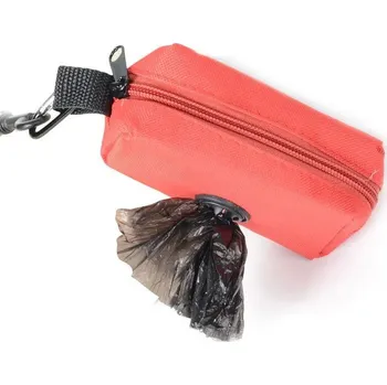 sáček na exkrement Praktický držák na sáčky pro psy | psí doplněk, zásobník na sáčky - Červený