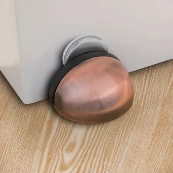 dveřní zarážka Magnetická nerezová zarážka dveří | doraz dveří 4 ks - Červený bronz