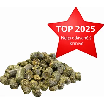 Krmivo pro hlodavce Seno granule Balení: 1 kg Granulované seno