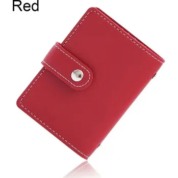 Peněženka Stylová RFID dámská peněženka s 26 přihrádkami | pouzdro na karty - Červený