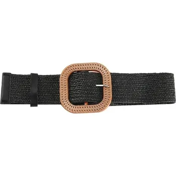 Opasek Letní boho pletený pásek do pasu | dámský opasek, módní doplněk - Černý styl 2