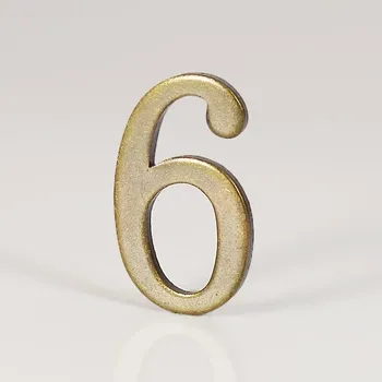 Domovní číslo Elegantní domovní číslo samolepicí | číslo domu - 6