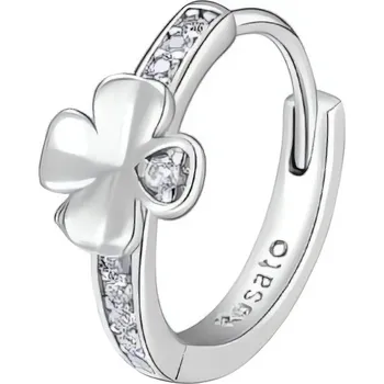 Módní doplněk Stříbrná single náušnice Čtyřlístek Storie RZO059R Rosato