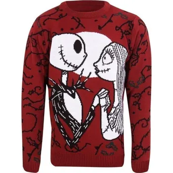 Karnevalový kostým The Nightmare Before Christmas vánoční svetr - Jack and Sally (velikost L)