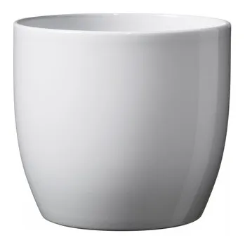 Květináč Keramický květináč Basel lesklý 10 cm bílý