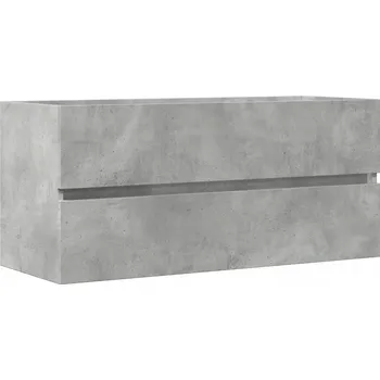 Koupelnový nábytek Závěsná skříňka pod umyvadlo šedo-betonová 100 x 38,5 x 45 cm