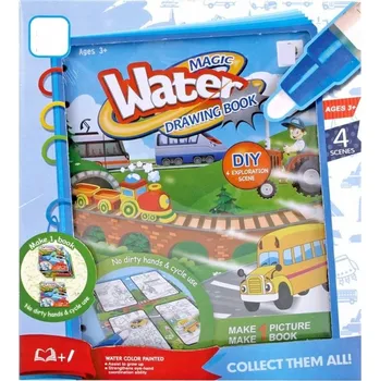 ASKATO Knížka s vodním fixem - Vozidla