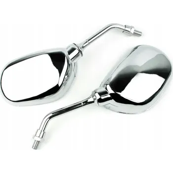 Zrcátko pro motocykl ZRCÁTKA PRO SKÚTR MOTOCYKL ČTYŘKOLKU MOTORU KOLO KOLOBĚŽKU M8 P/P CHROMOVÁ