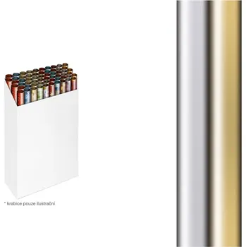 Balící papír Dárkový balicí papír role zlatý/stříbrný