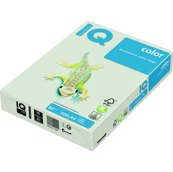 Barevný papír Barevný kancelářský papír zelená pastelová světlá A4 160g 250ls IQ Color