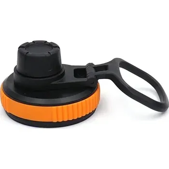 Sportovní víčko s brčkem na láhev | uzávěr - pomerančový