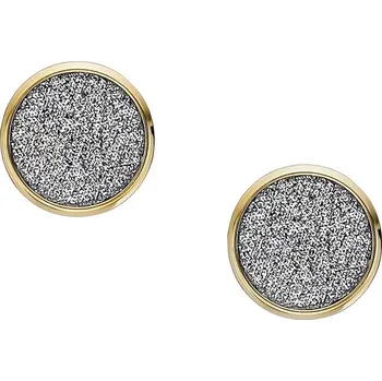 Náušnice Blyštivé pozlacené náušnice pecky Hazel JOF01039710 Fossil