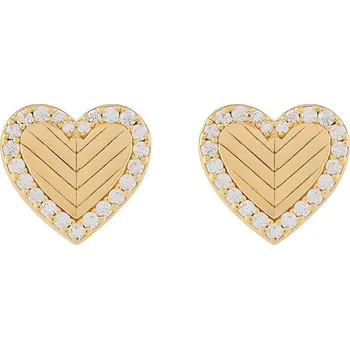 Šperk Romantické pozlacené náušnice s kubickými zirkony EG3624710 Emporio Armani