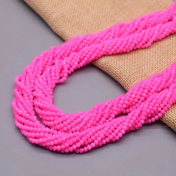 Náramek Fluorescenční broušené skleněné korálky rondel | šperky - 2 , 2mm cca 160 ks