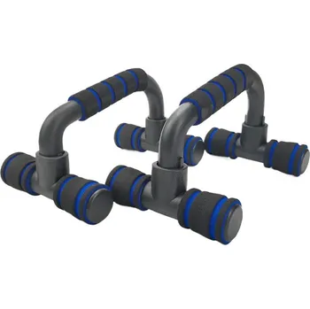 Ne­klouzavé posilovací push up stojany | cvičební pomůcka 2 ks - Modrý