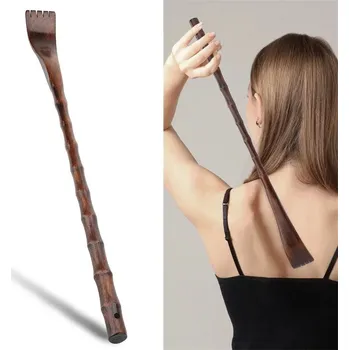 Masážní příslušenství Dřevěné škrabadlo na záda pro domácí masáž | masážní pomůcka, dřevěné masážní pomůcky - červená