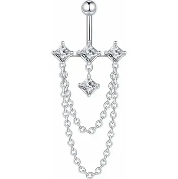 Piercing Piercing do pupíku s kamínkem | šperk - Styl 13 , 1PC